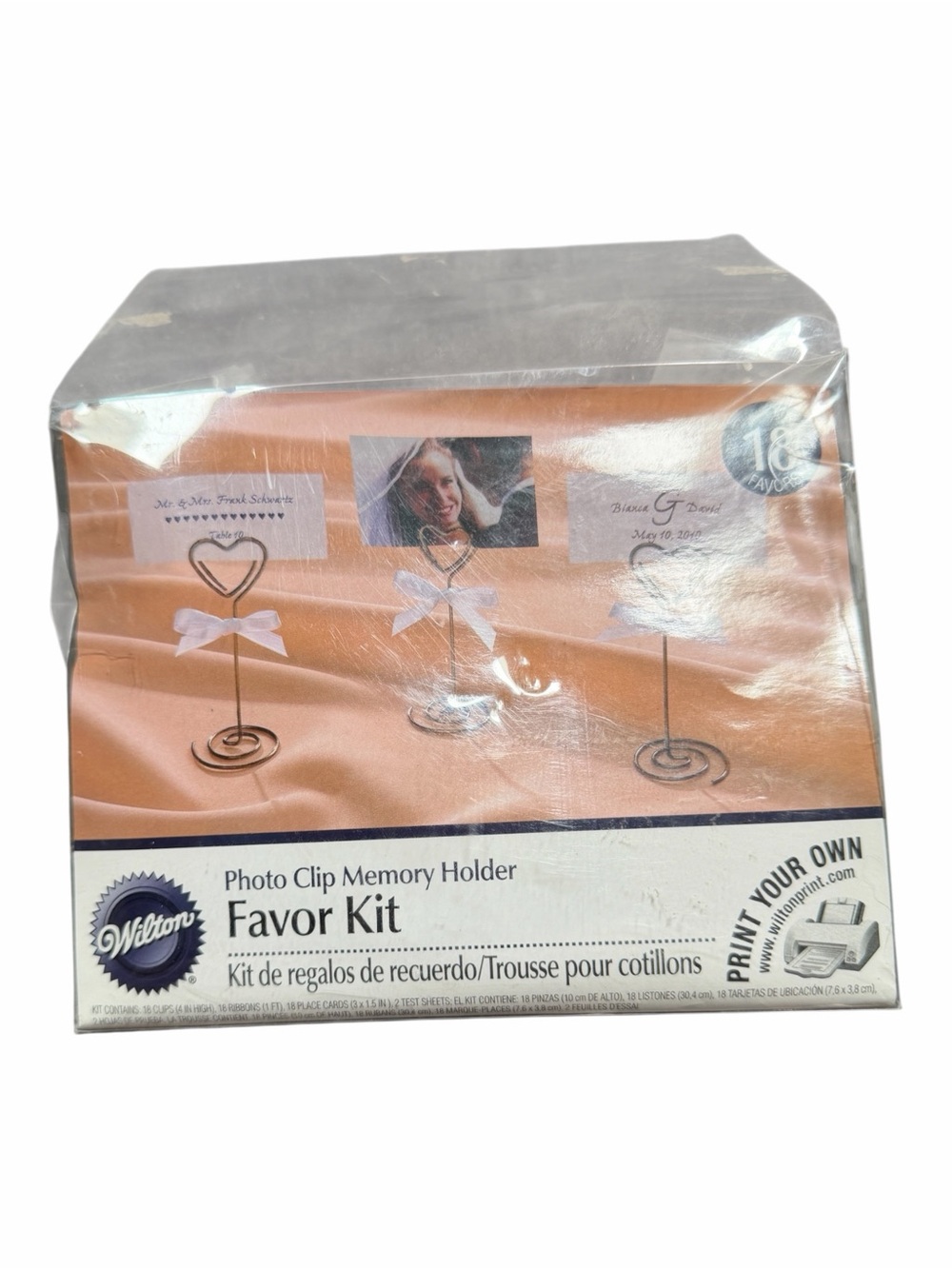 Wilton Rose Gold Photo Clip Memory Holder Favor Kit